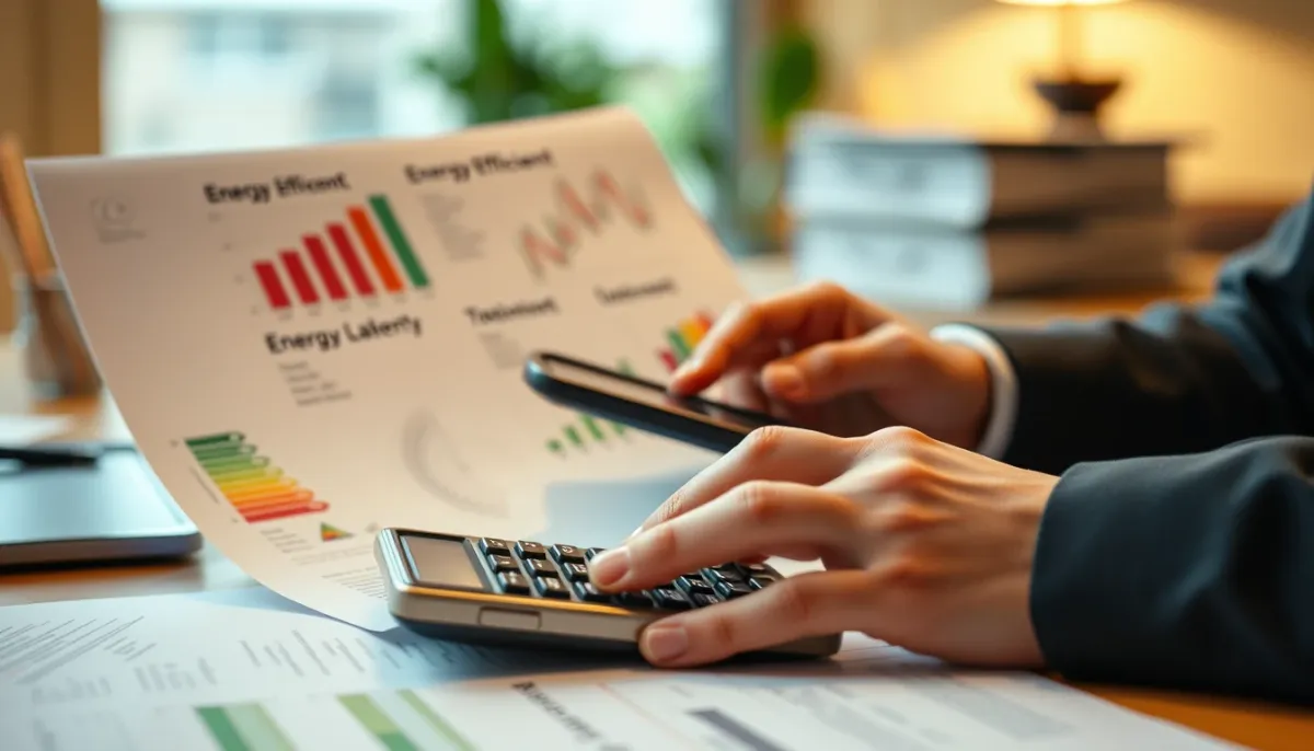 Personne consultant des documents sur les aides financières pour l'isolation
