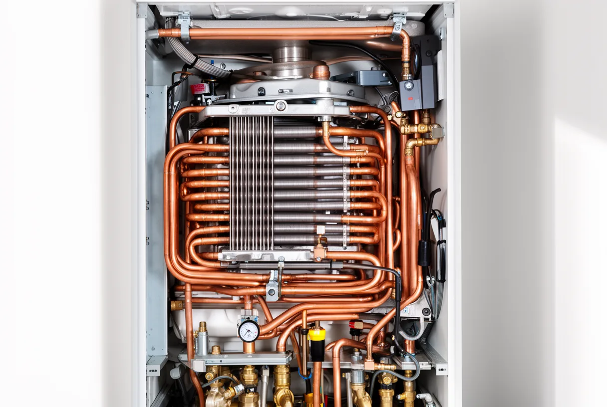 La technologie à condensation récupère la chaleur des fumées.